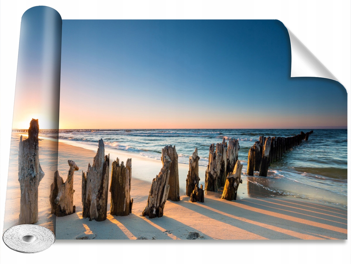 

Tapeta Samoprzylepna Plaża Falochron 208x146