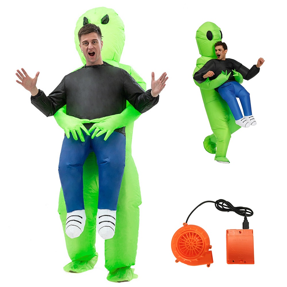 Nafukovací kostým mimozemšťana Bedee s ventilátorem pro Halloween a cosplay