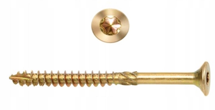 

Wkręty ciesielskie Kmwht łeb stożkowy 6X50 Torx