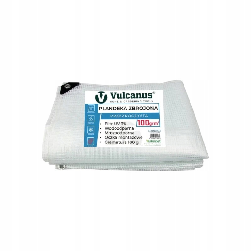 Plachta 100 g/m2 rozmer 8 x 10 m, farba biela