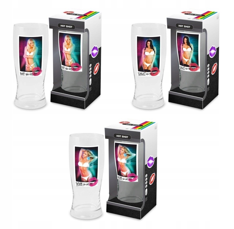 

Rozbierana Szklanka Do Piwa Hot Shot z Kobietą