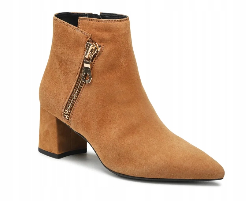 Boty Kotníkové Boty Kůže Geox D Bigliana Béžová vel.