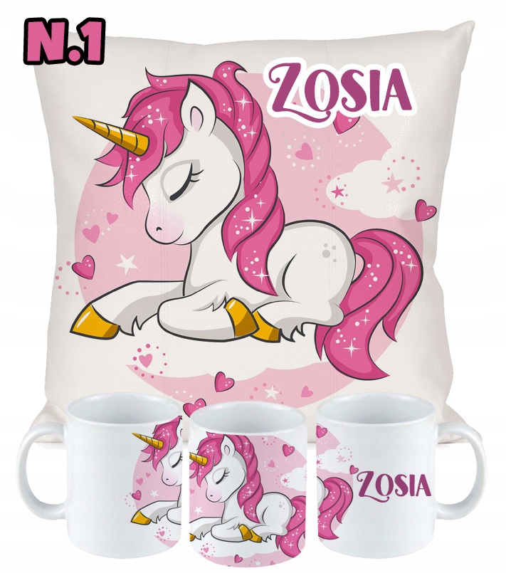 ZESTAW PODUSZKA KUBEK JEDNOROŻEC UNICORN PREZENT Kod producenta 005