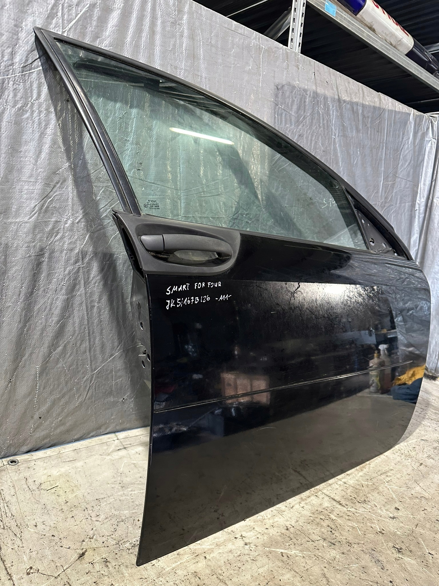 door right SMART FOR FOUR 454 black,