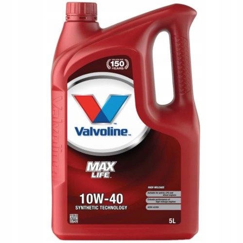 МАСЛО VALVOLINE MAXLIFE 10W40 5L
