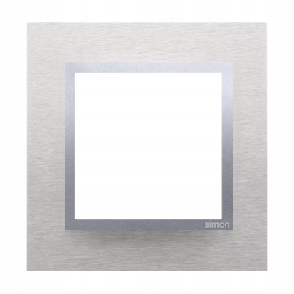 

Ramka pojedyncza Inox Simon 54 Nature metal