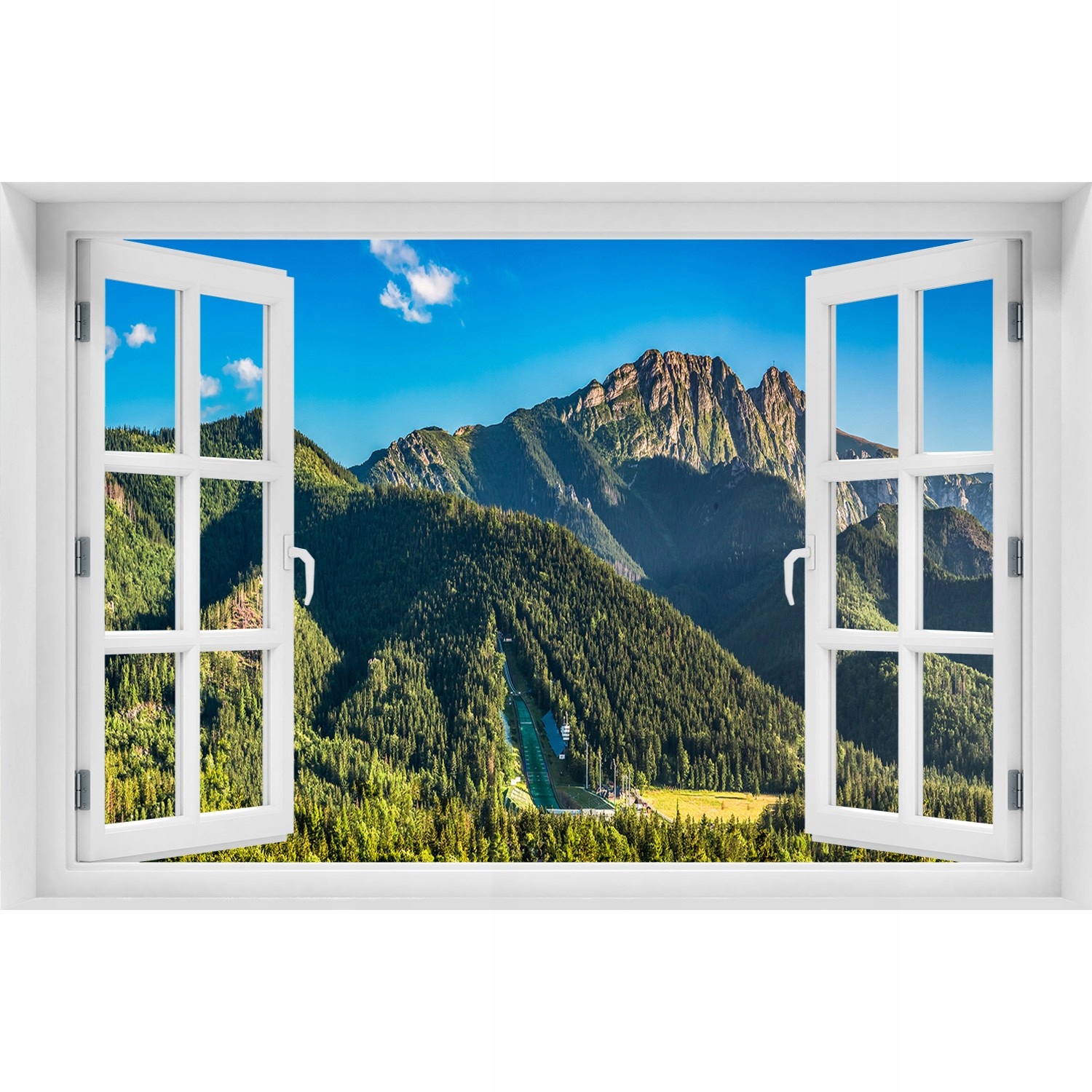 

Samoprzylepna Naklejka Okno Panorama Tatr 120x80