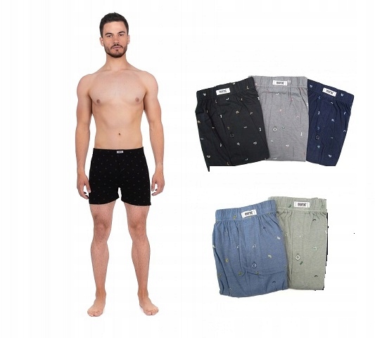 

Bokserki 100% Bawełna Luźne Męskie Moraj 3XL 5 Par