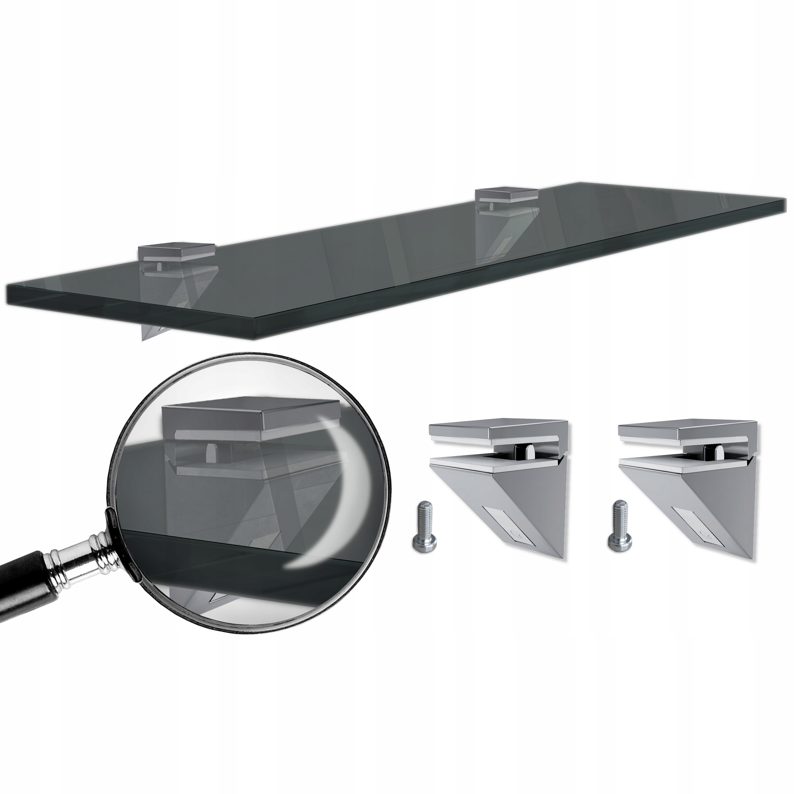 

Dodatek Półka Szklana pod lustro antisol 60x14