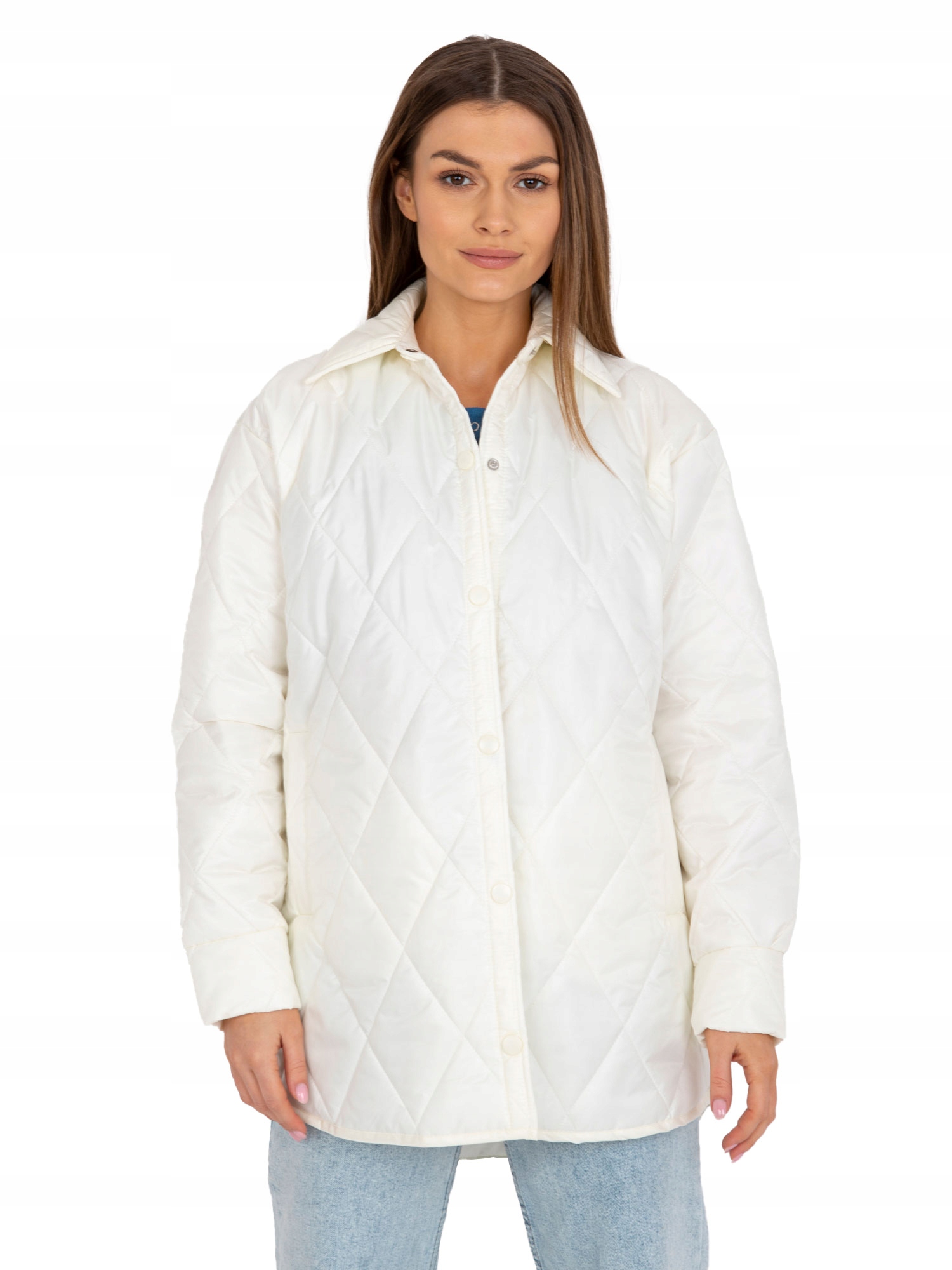 

Kurtka Damska Pikowana na zatrzaski - L