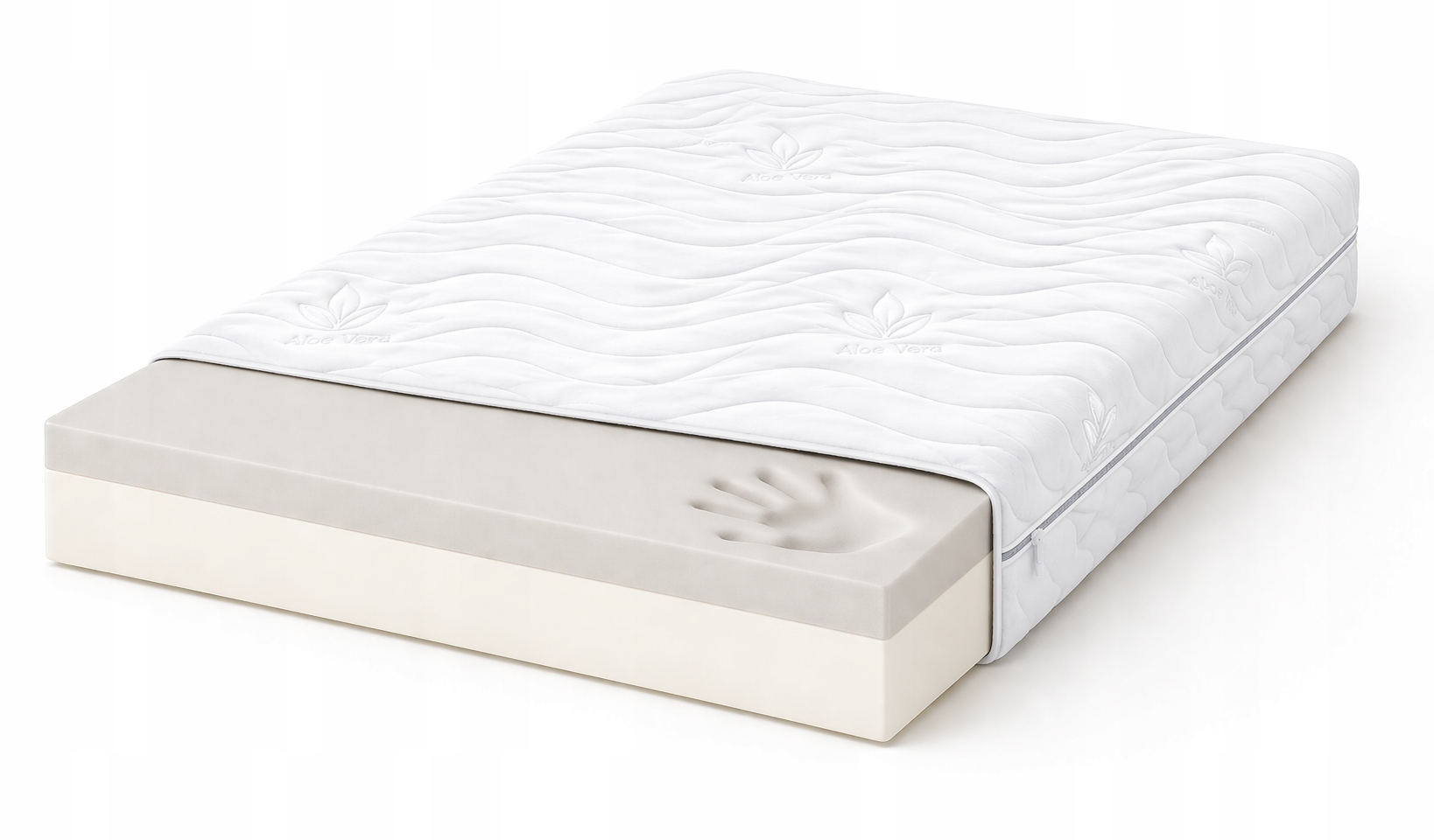 Matrace Visco 80X160 Bílá pěna 160X80 paměťová pěna H2 H3 Aloe Vera