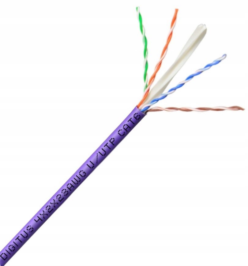 

Kabel Skrętka Utp kat.6 drut Digitus 100% Miedź