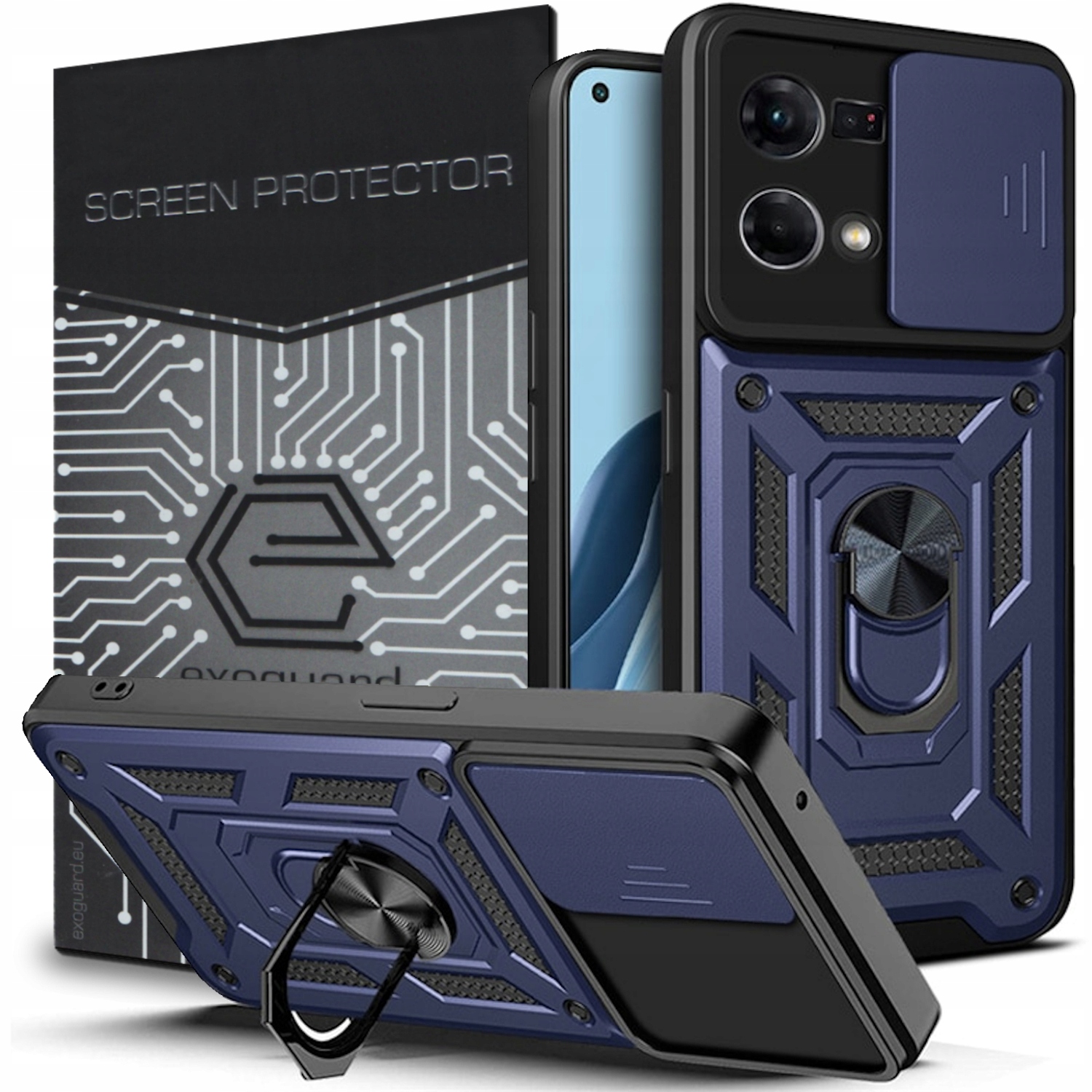 

Obudowa Etui Pancerne Szkło do Oppo Reno 7 (4G)