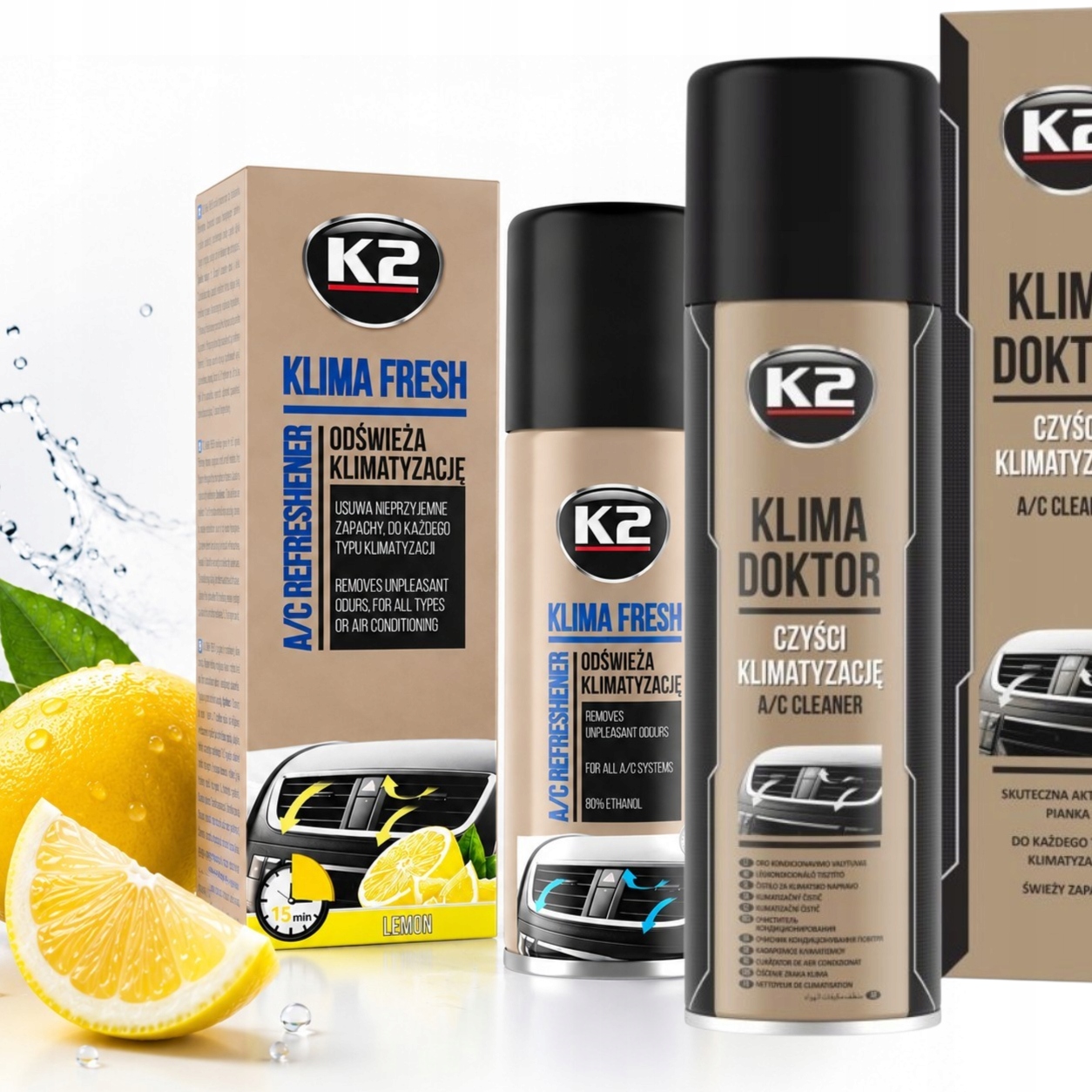 Zestaw Do Czyszczenia I Odgrzybiania Klimatyzacji Klima Doktor +klima Fresh
