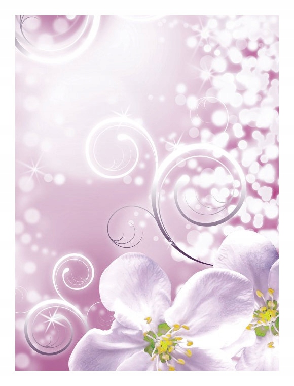 Fototapeta Strieborné kvety jari Abstrakcia Elegancia 184x254 vinyl lepidlo