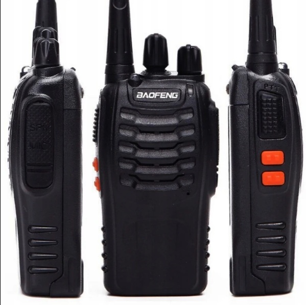2X WALKIE TALKIE BAOFENG KRÓTKOFALÓWKA DUŻY ZASIĘG PMR LATARKA BEZ ODBIORU