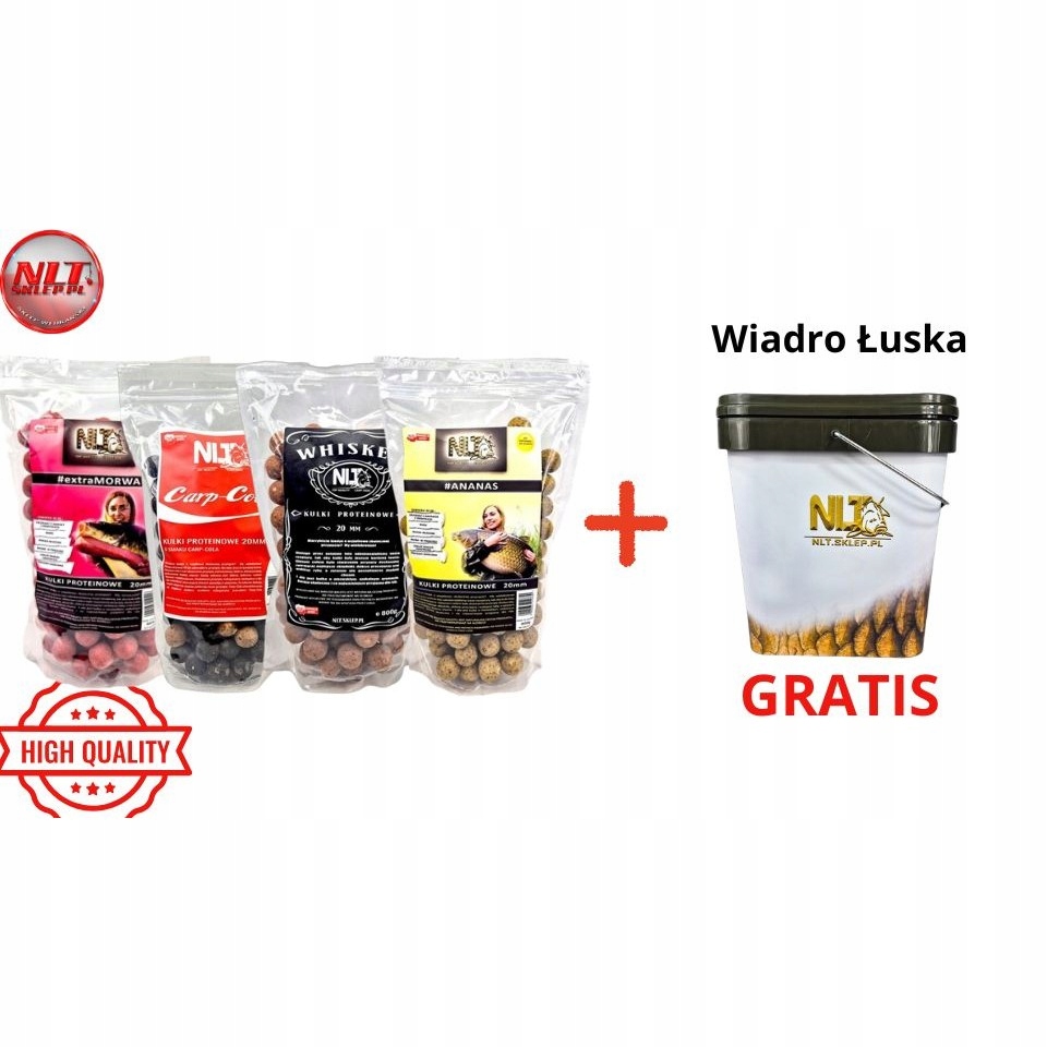 Nlt Food MIX 4 Paczek Kulek Nlt 20mm Wiadro