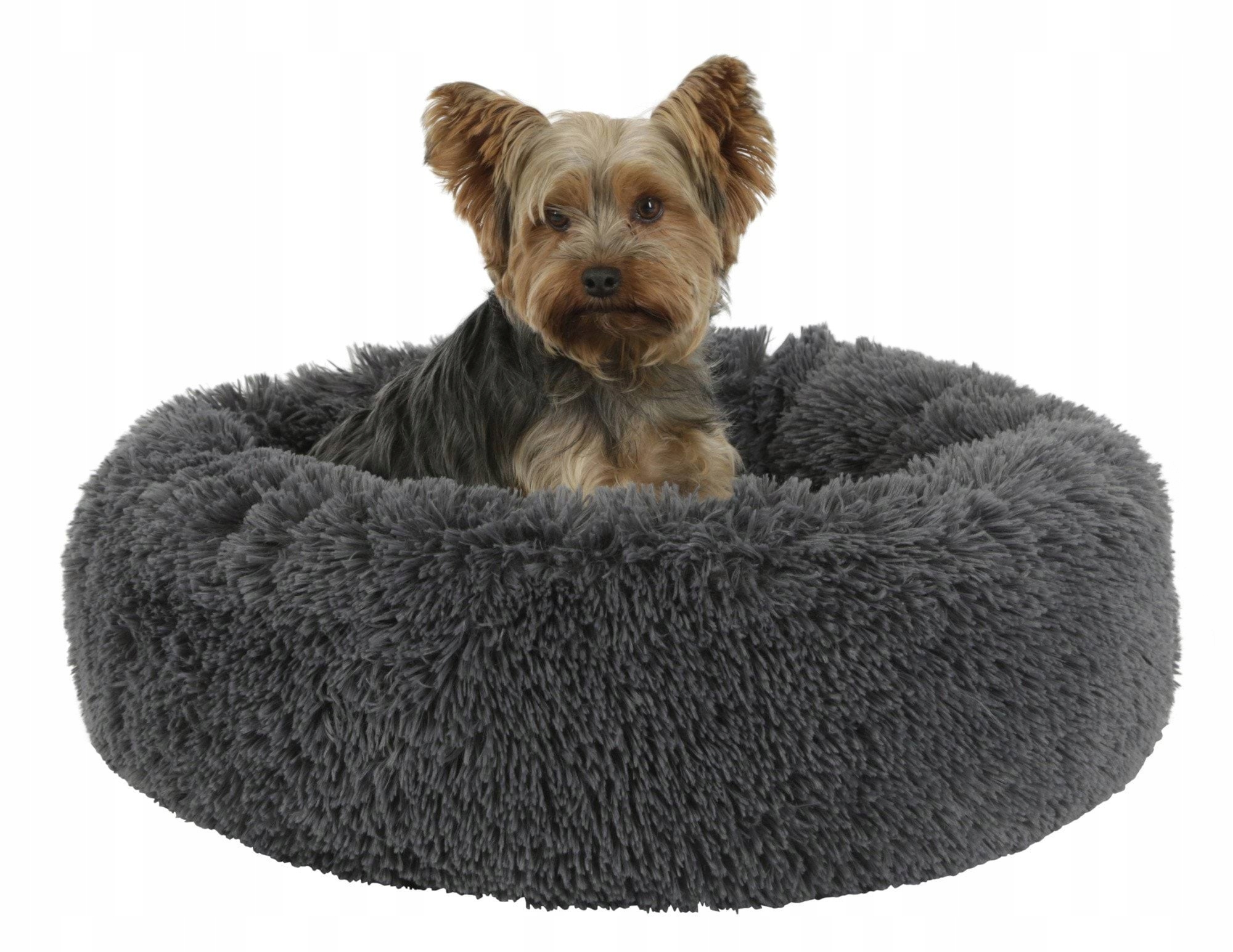Levně pelíšek pro psa Fluffy, tmavě šedé, 19 cm Ø 76 cm, Kerbl