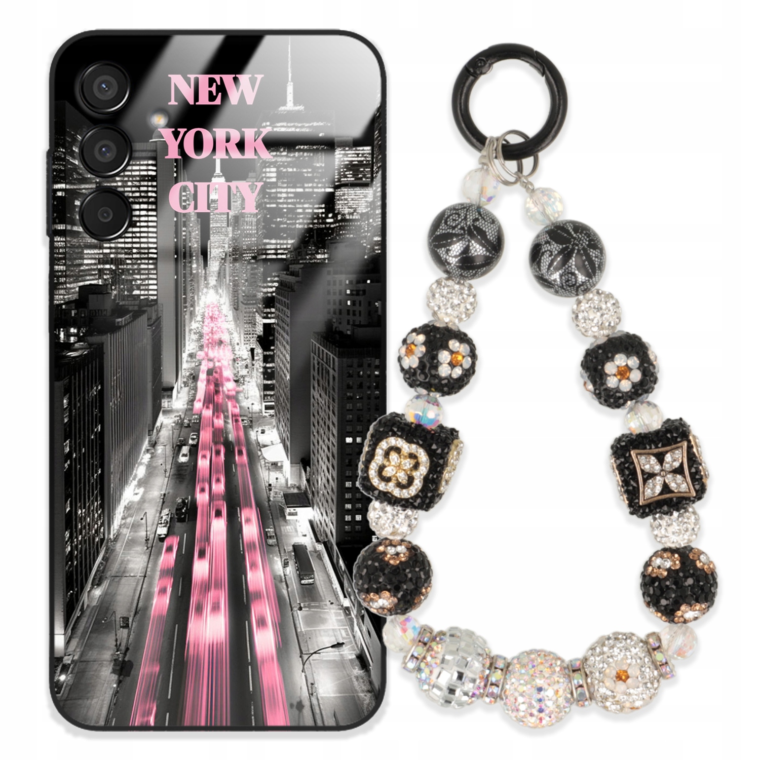 Puzdro Na Samsung M15 5G Glass Kľúčenka Elegantné Prémiové Vzory Puzdra