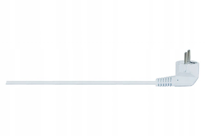 Przewód przyłączeniowy wtyczka kątowa Owy (H05VV-F) 3x1mm2 5m biały