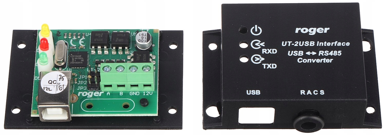Interfejs komunikacyjny Roger UT-2USB RS-485 Marka Roger