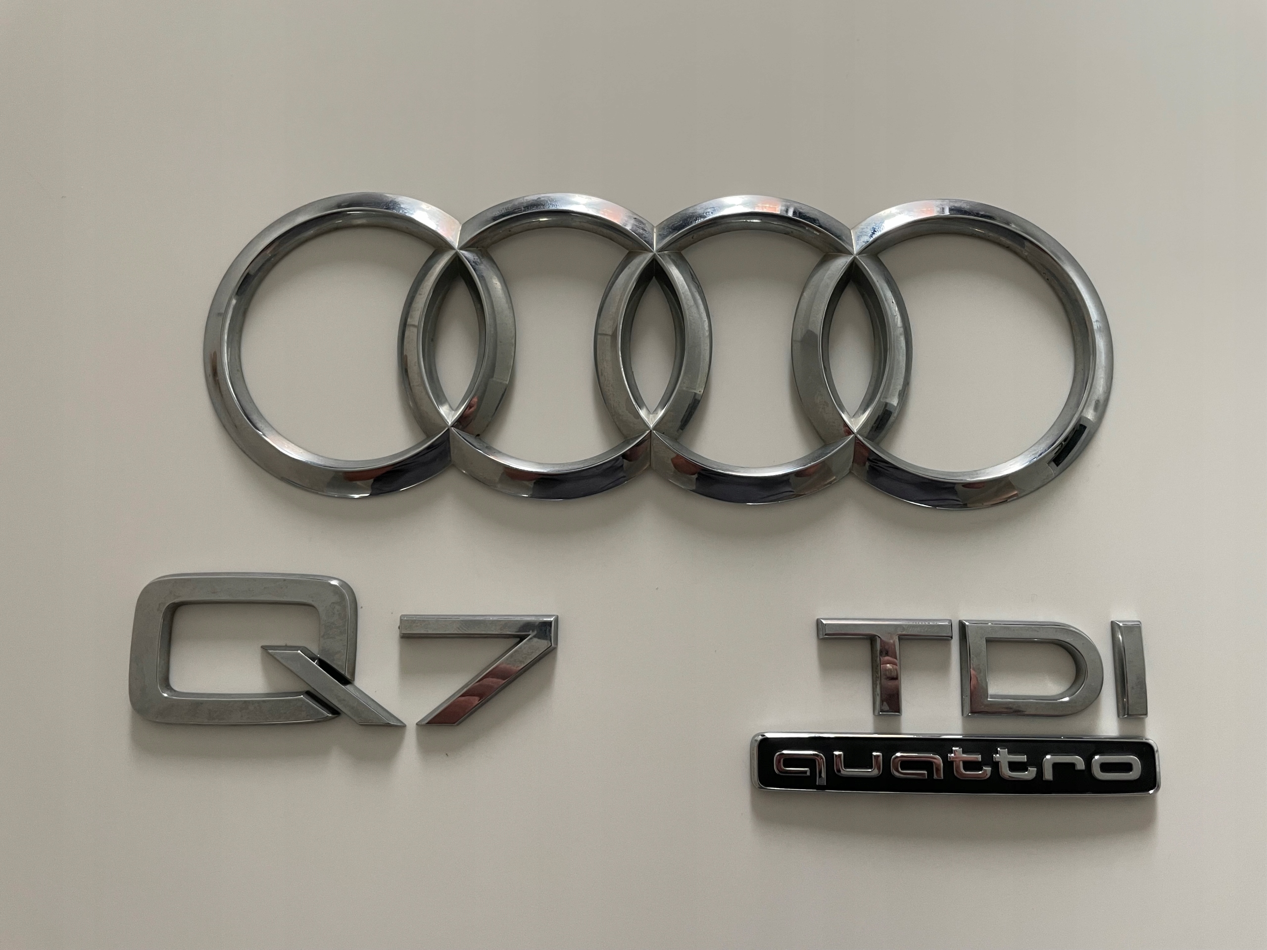 Q7 IIm TDI КВАТТРО 2015- ЕМБЛЕМИ КРИШКИ ЗАД. OE