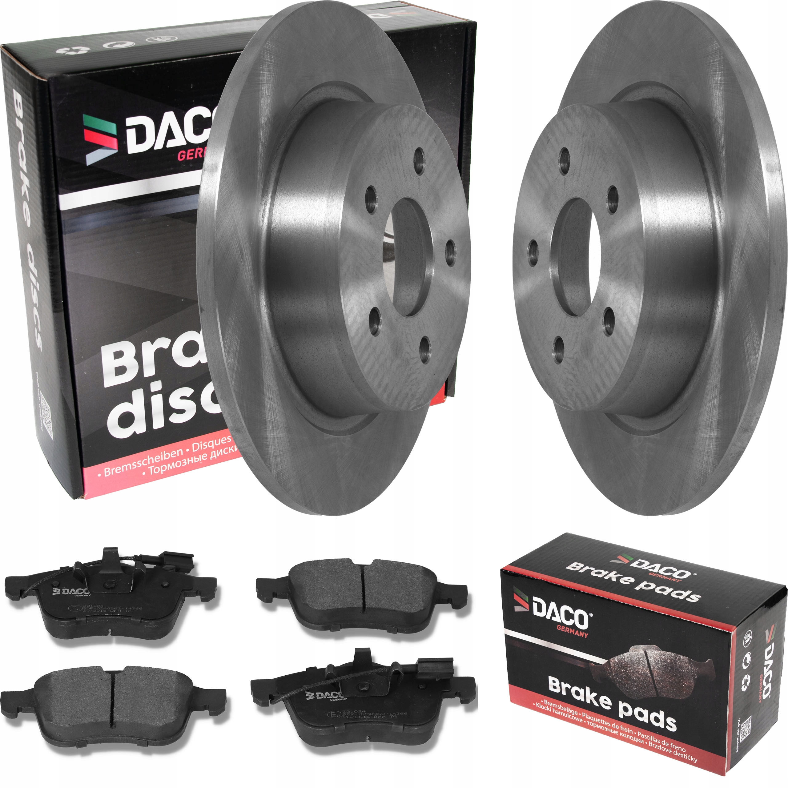 601007 - ДИСКИ ТА ГАЛЬМІВНІ КОЛОДКИ DACO FORD C-MAX 10-ЗАДНІЙ