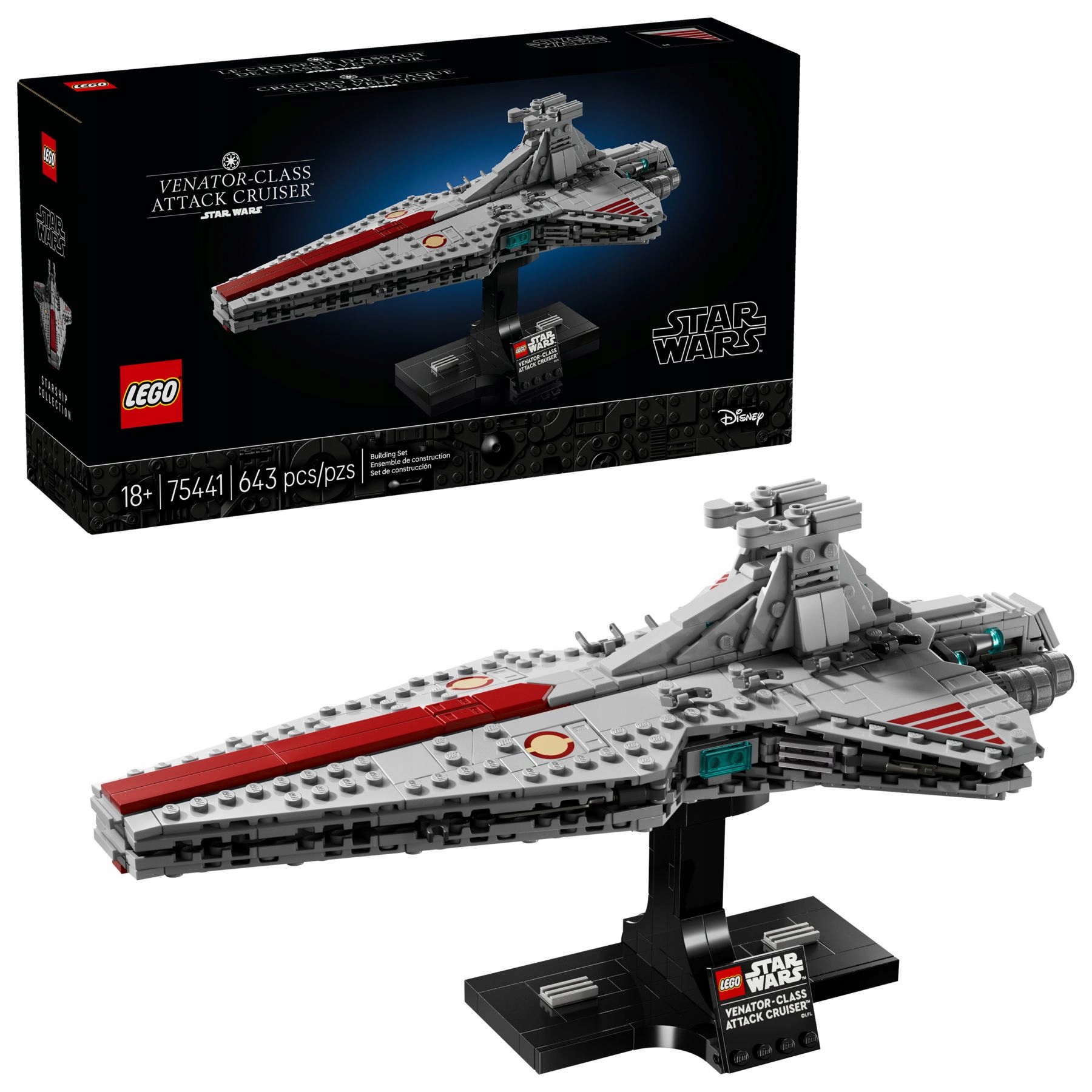 stavebnice Lego Star Wars 75441 Útočný křižník typu Venator Hvězdné války