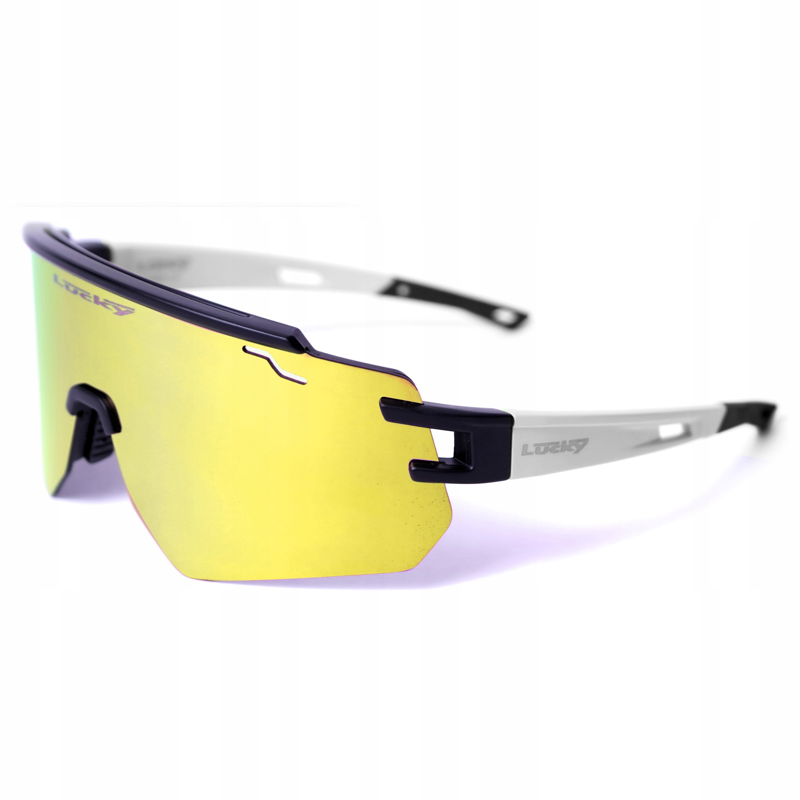 Zrcadlové běžecké brýle Cyklistické sportovní sluneční běžecké brýle bílé