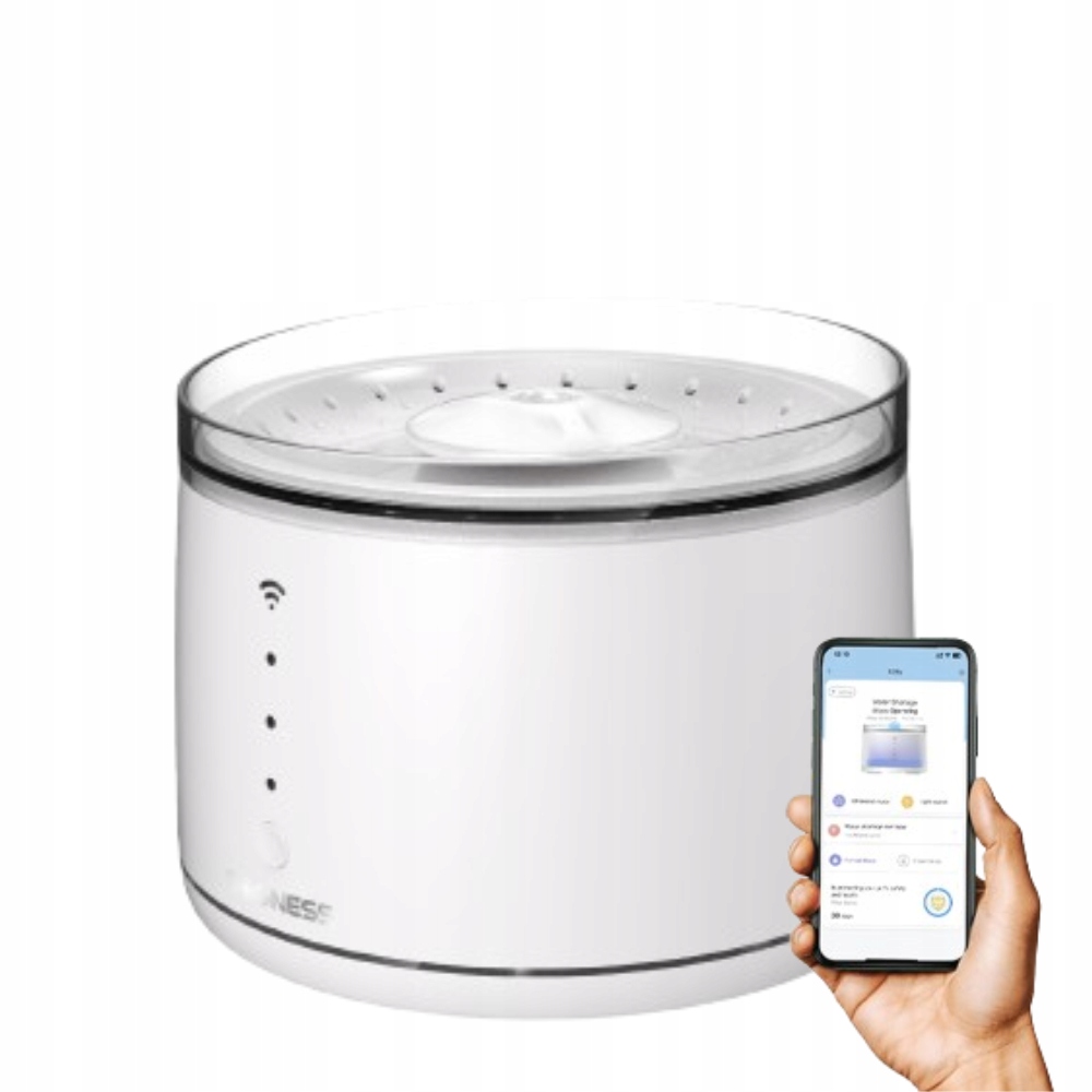 Fântână automată de apă controlată de aplicația 1,8 l pentru pisici DOGNESS