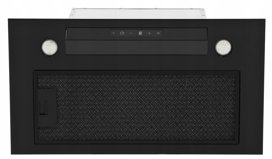 2X Okap kominowy Akpo WK-9 Neva 60 Czarny 53cm Czarny