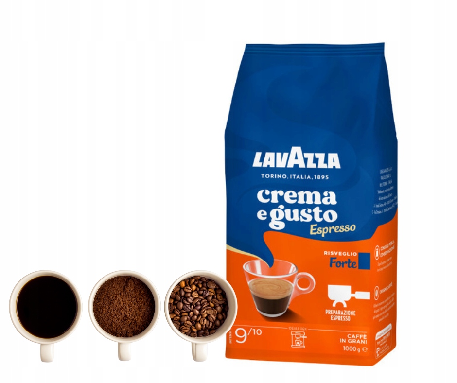 Levně Lavazza Crema e Gusto Forte 1kg Zrnková Káva