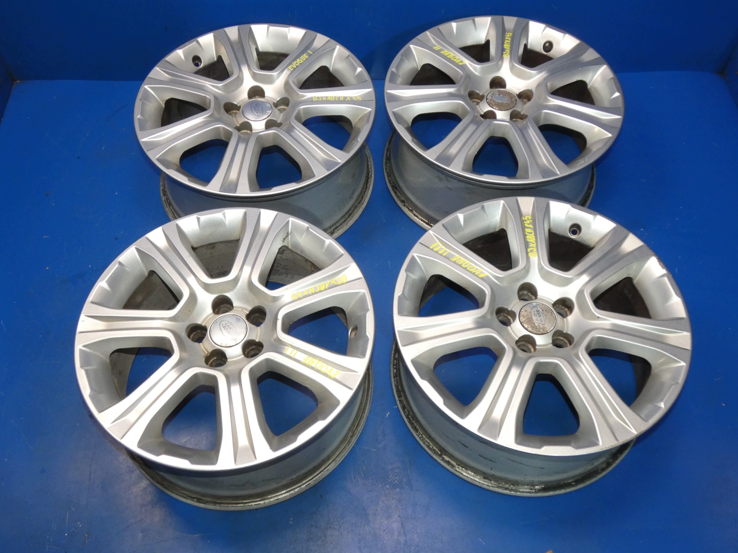 RANGE ROVER EVOQUE I L538 felnik ALUMINIOWE 18" R18 KOMPLET