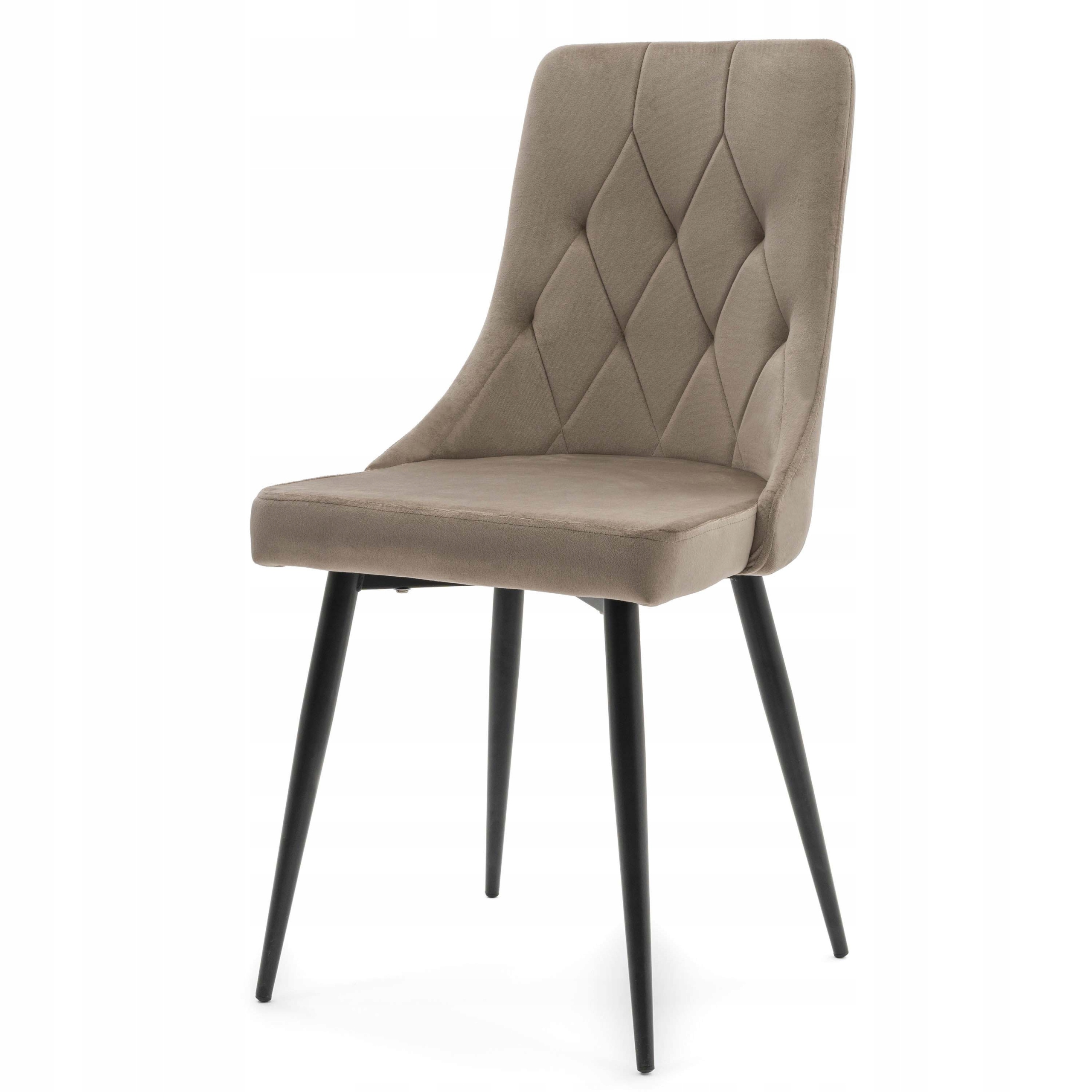 KRZESŁO TAPICEROWANE PIKOWANE DO SALONU JADALNI CAREN WELUR AKSAMIT VELVET Marka New Home