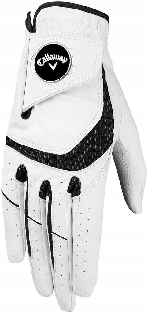 Golfová rukavice Callaway SynTech pravá pánská S bílá