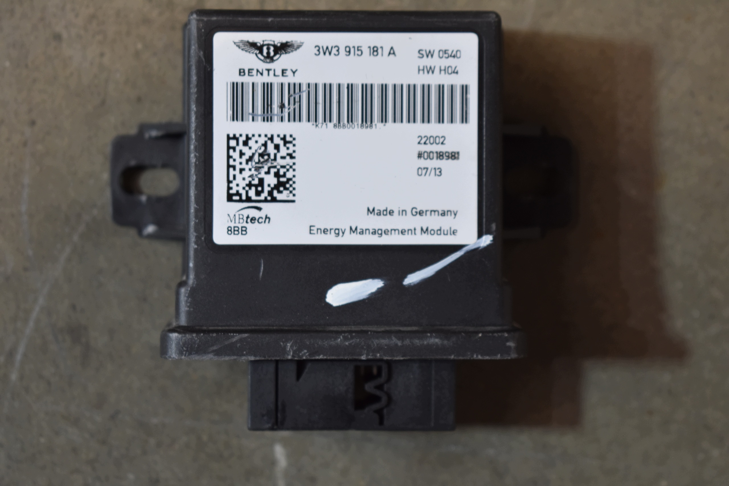 parfait état unité de commande électronique uce module pour batterie BENTLEY FLYING SPUR GT GTC 1