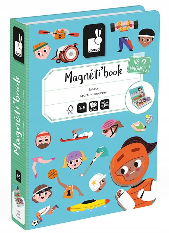 

Magnetyczna Układanka Magnetibook Sport Janod 3+