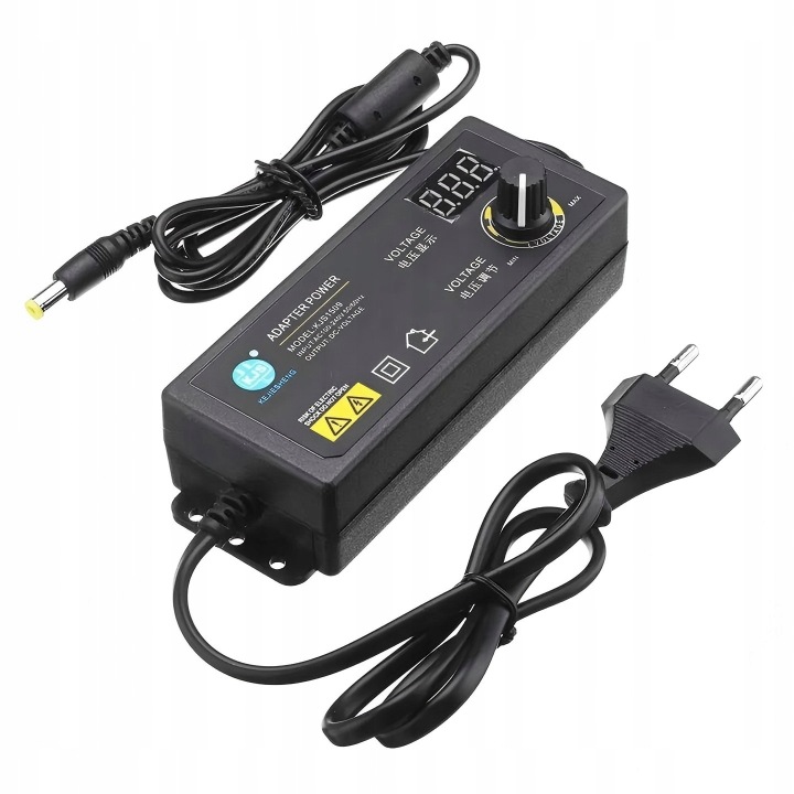 Uniwersalny zasilacz 3V-24V 60W 2.5A – stabilizowany, regulowany