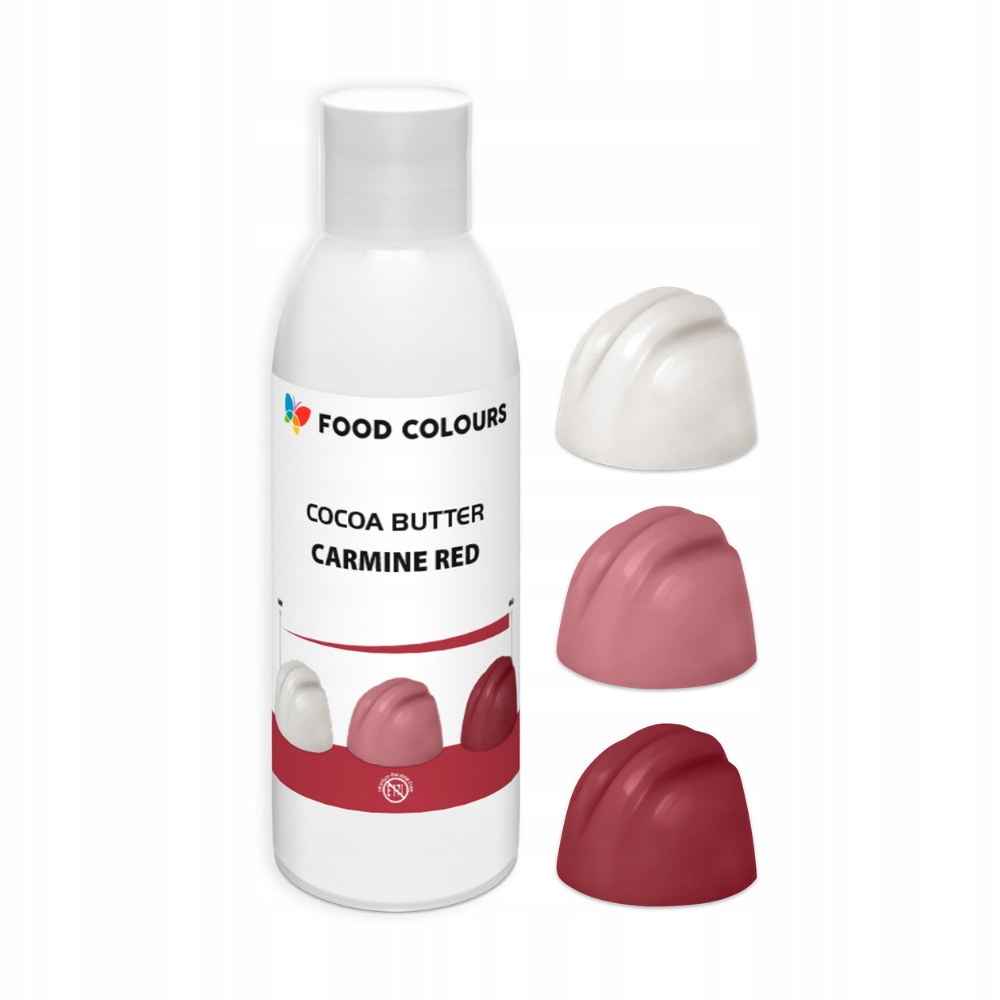 Food Colours kakaové máslo červené carmine červené 100 g