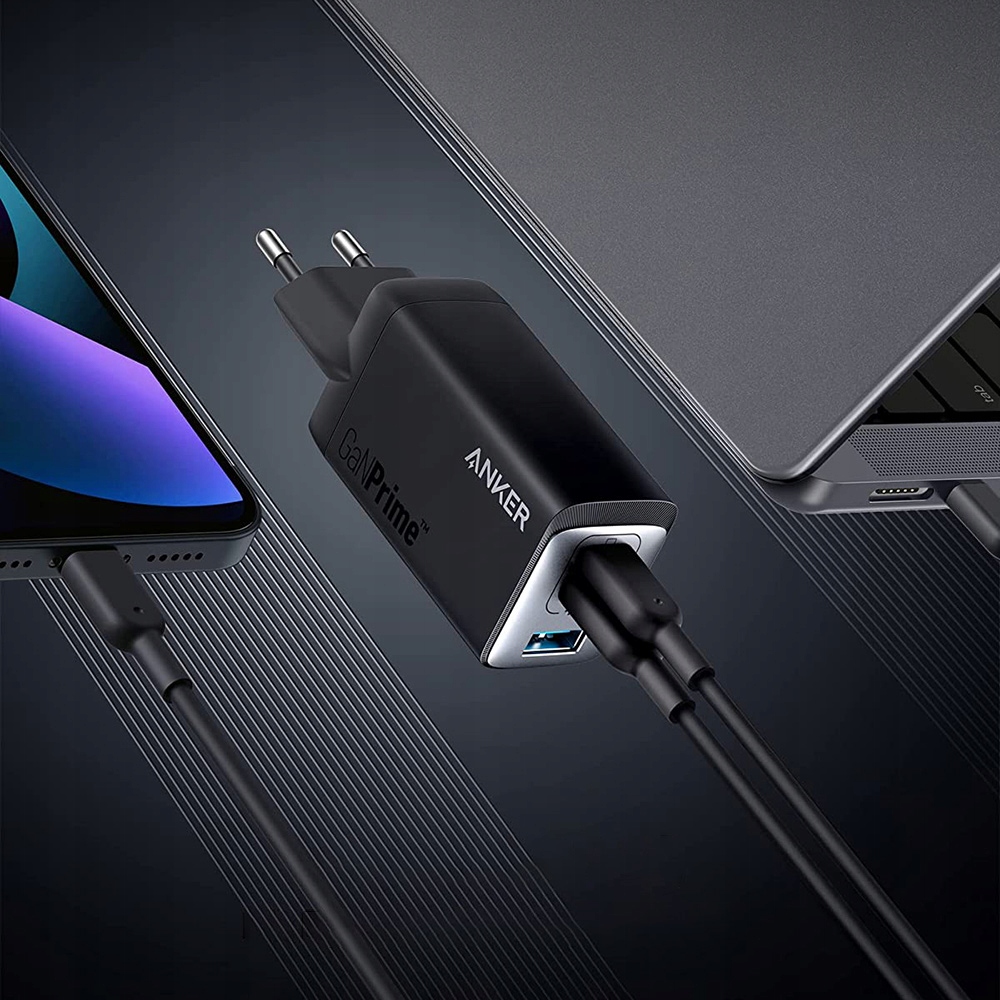 Ładowarka Anker GaNPrime 735 65W 1x USB-A 2x USB-C Zgodność ze standardem Quick Charge 4.0
