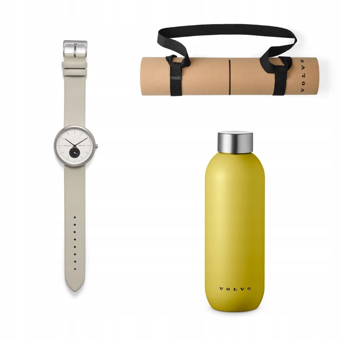 Volvo hodinky 40 mm fľaša fľaša na pitie 600 ml podložka na jogu darčeková sada Oe