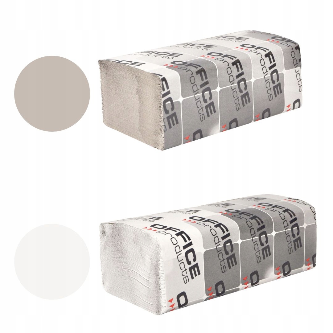 RĘCZNIKI PAPIEROWE ZZ SZARE RĘCZNIK PAPIEROWY DO PODAJNIKA OFFICE 4000SZT Materiał inny