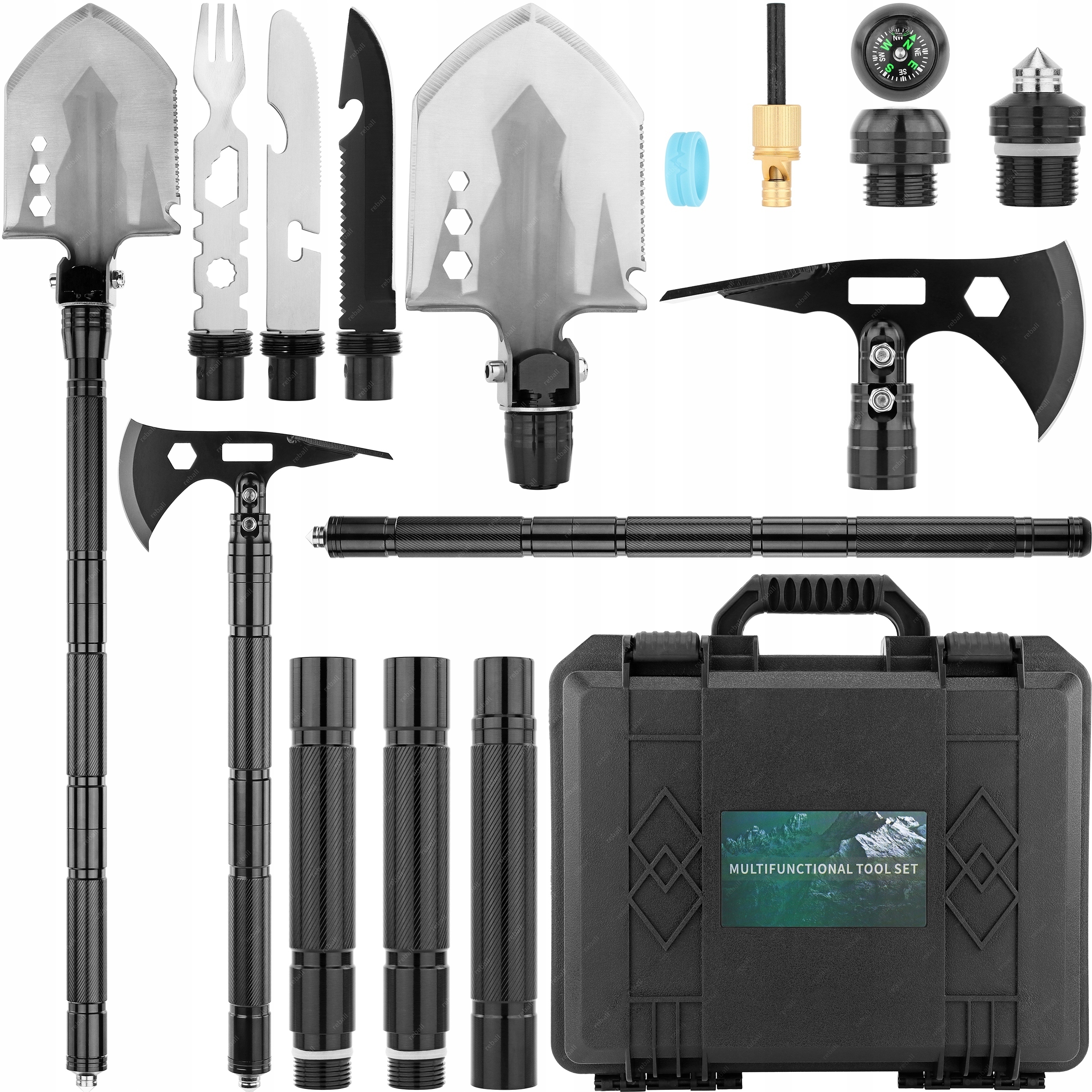XXXL Vojenský Survivalový Set Přežití Kit Nástrojů RT0289