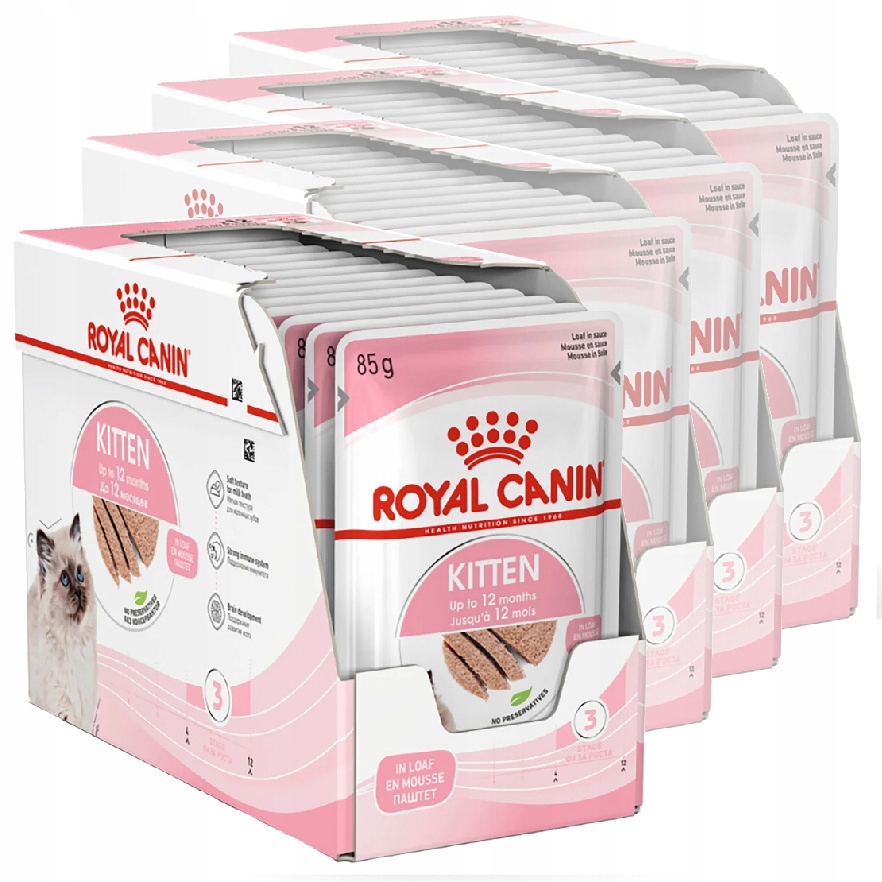 Levně Royal Canin Kitten 48x85 g Krmivo pro koťata do 12 měsíců života Paštika