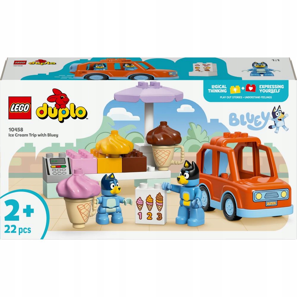 Lego Duplo Bluey Výprava za zmrzlinou s Blue 10458