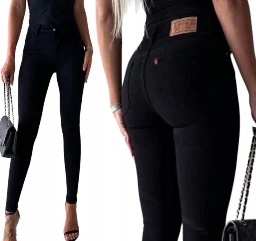 Spodnie jeans M.Sara Life's jeansy damskie ala Leviski rozmiar S czarne