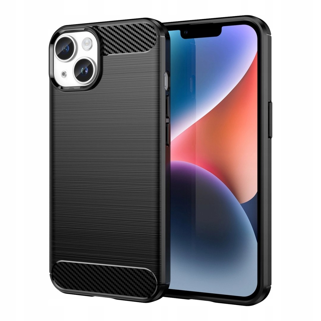 Carbon Case etui do iPhone 14 Plus elastyczny żelowy pokrowiec na tył pleck