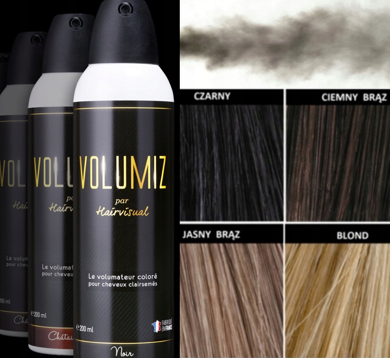 Volumiz Mikrowłókna w Sprayu Wodoodporne Zagęszczanie Włosów 200ml