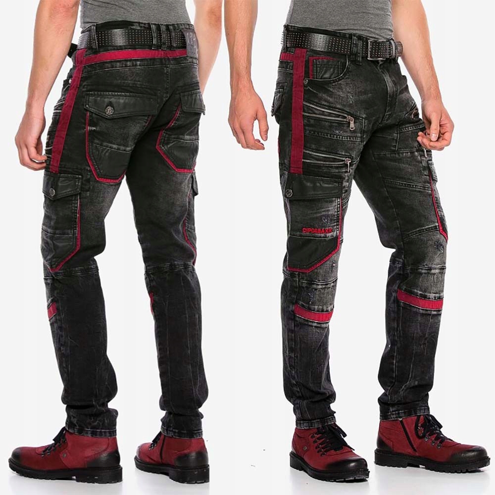 Cipo & Baxx kalhoty pánské CD561 L:34 black černá 36