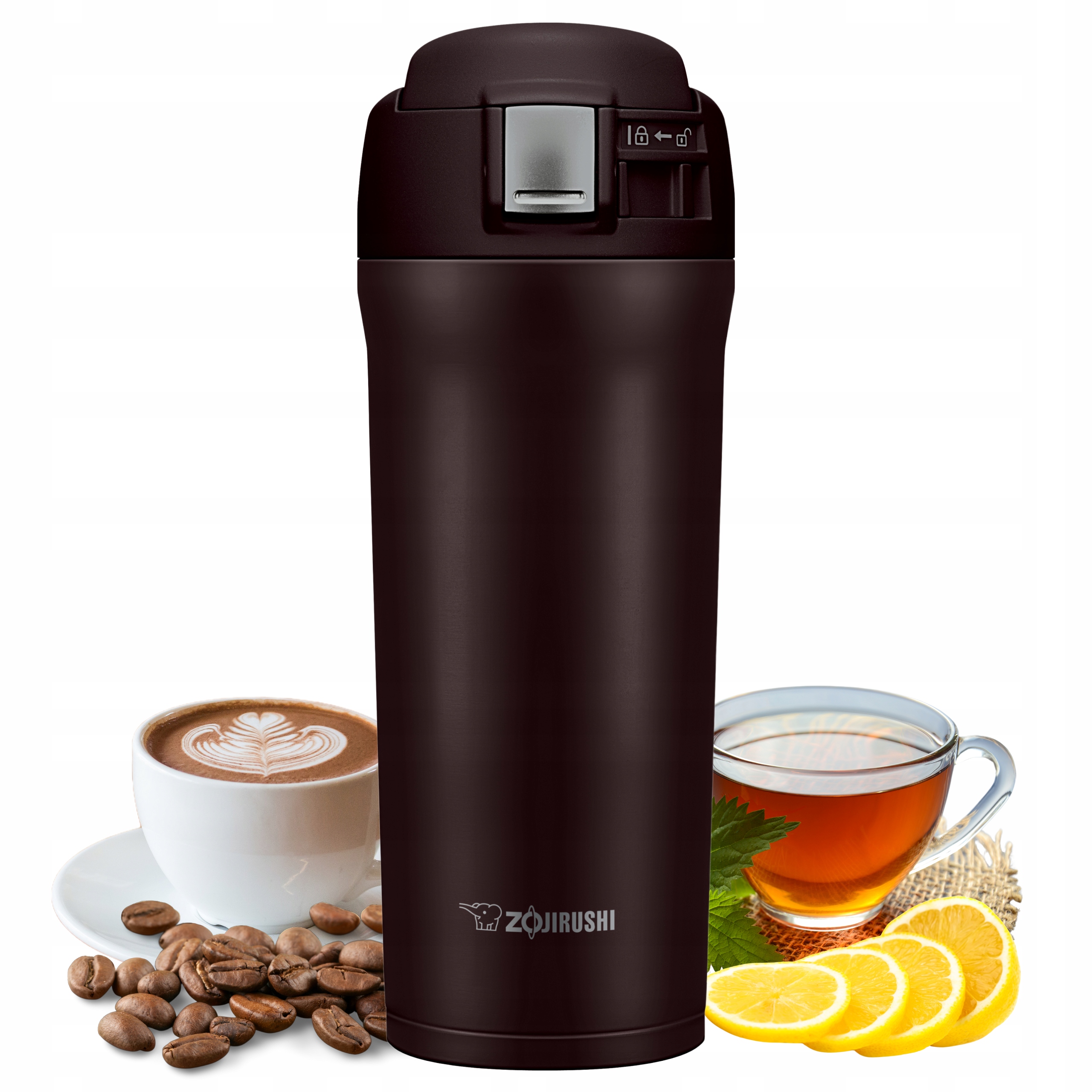 Termohrnek Zojirushi Odolná vakuová termoska Sm-yaf 480 ml Hnědá